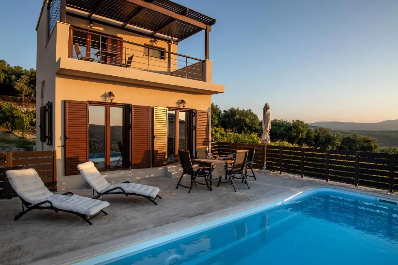 Brand New Villa Plyto - Amazing Views - Heated Pool Epano Vathia